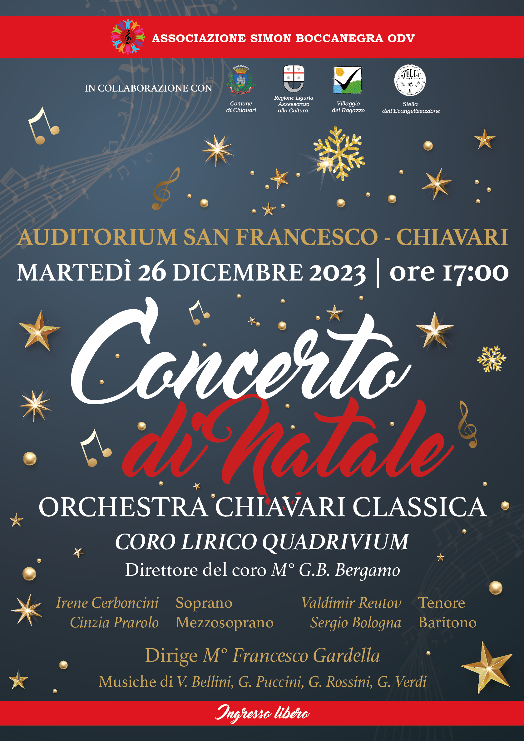 "Dal tuo stellato soglio"- Concerto di Natale